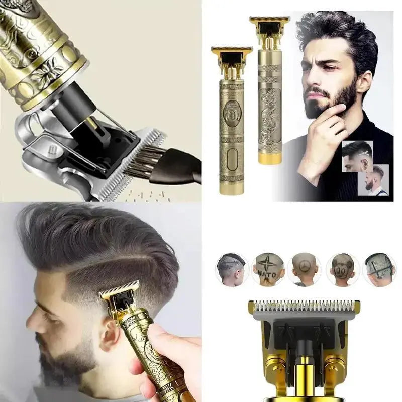 Máquina de corte de cabelo profissional para barba masculina | Silenciosa e versátil